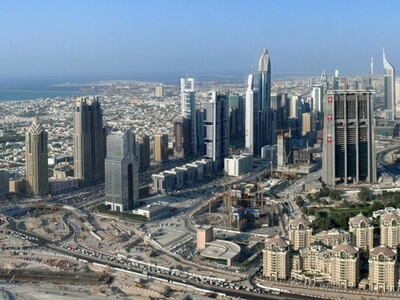 Panorama Dubaju i Sheikh Zayed Road