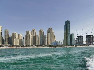 Dubai Marina od strony morza